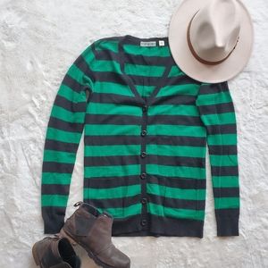 UO Wool Blend Striped Cardigan